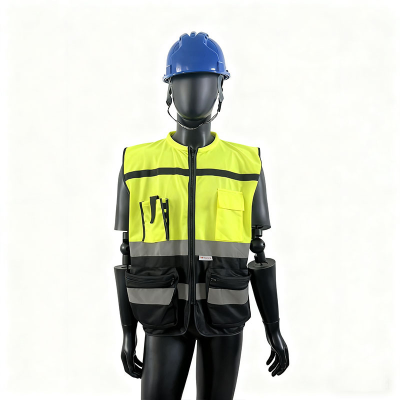 Professional Supplier Multiple Sizes Multi-Pocket Loose Fit Reflective Safety Clothing for Road Construction