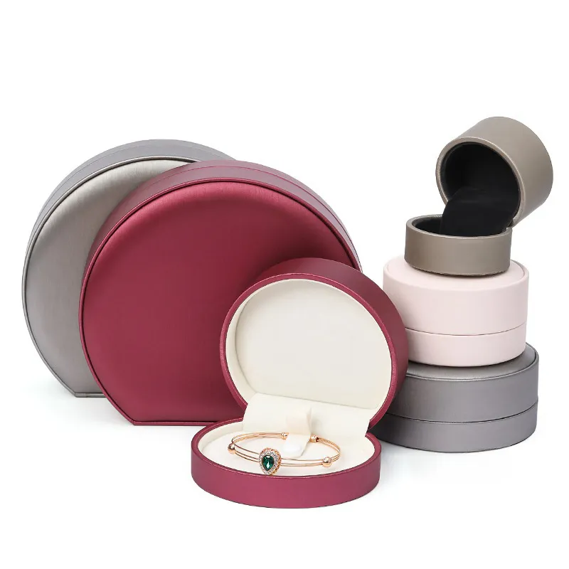 Wholesale High-End Flip Fashion PU Leather Velvet Jewelry Storage Watch Packaging Collection Packing Watch Boxes