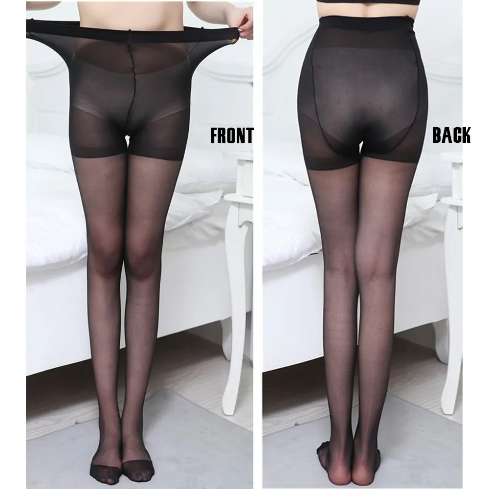 Women's Sexy Shiny Nylon Tights Breathable Print Pantyhose with High Heels Japan Stockings