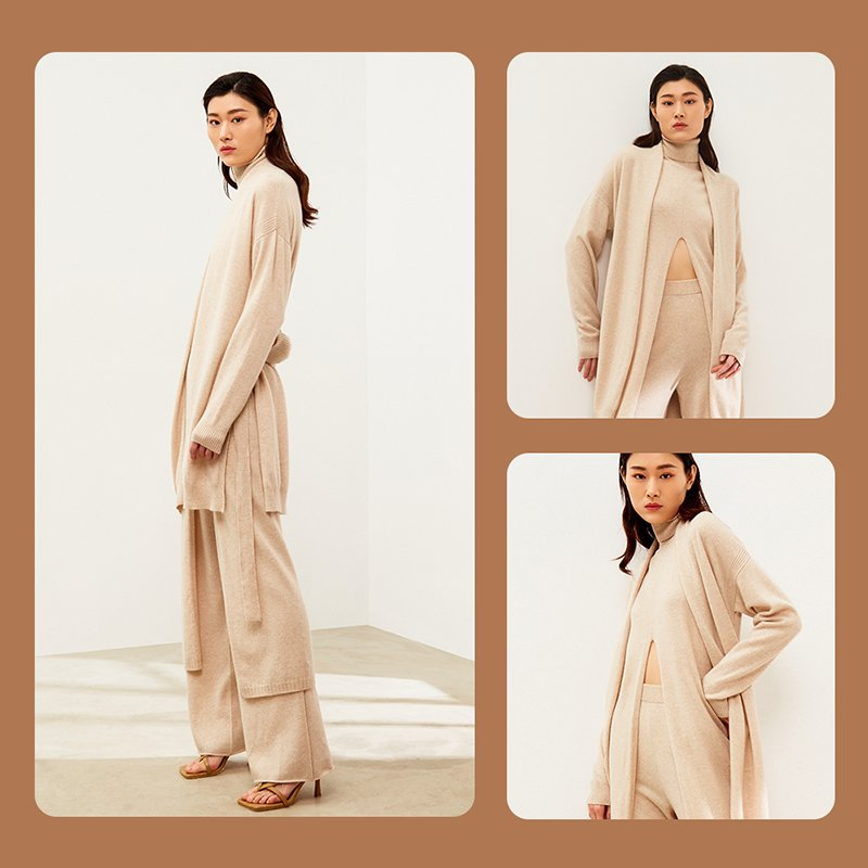 Women Knitwear Winter Causal Long Knit Sweater