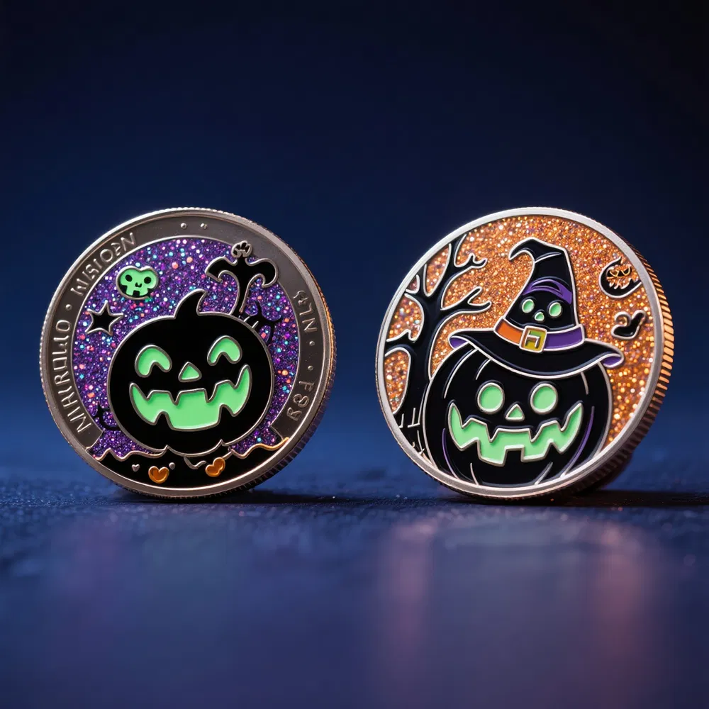 Metal Design Custom Challenge Coin Modern Fashion Halloween Cartoon Coin Zinc Alloy Copper Metal Collection Souvenir Coins