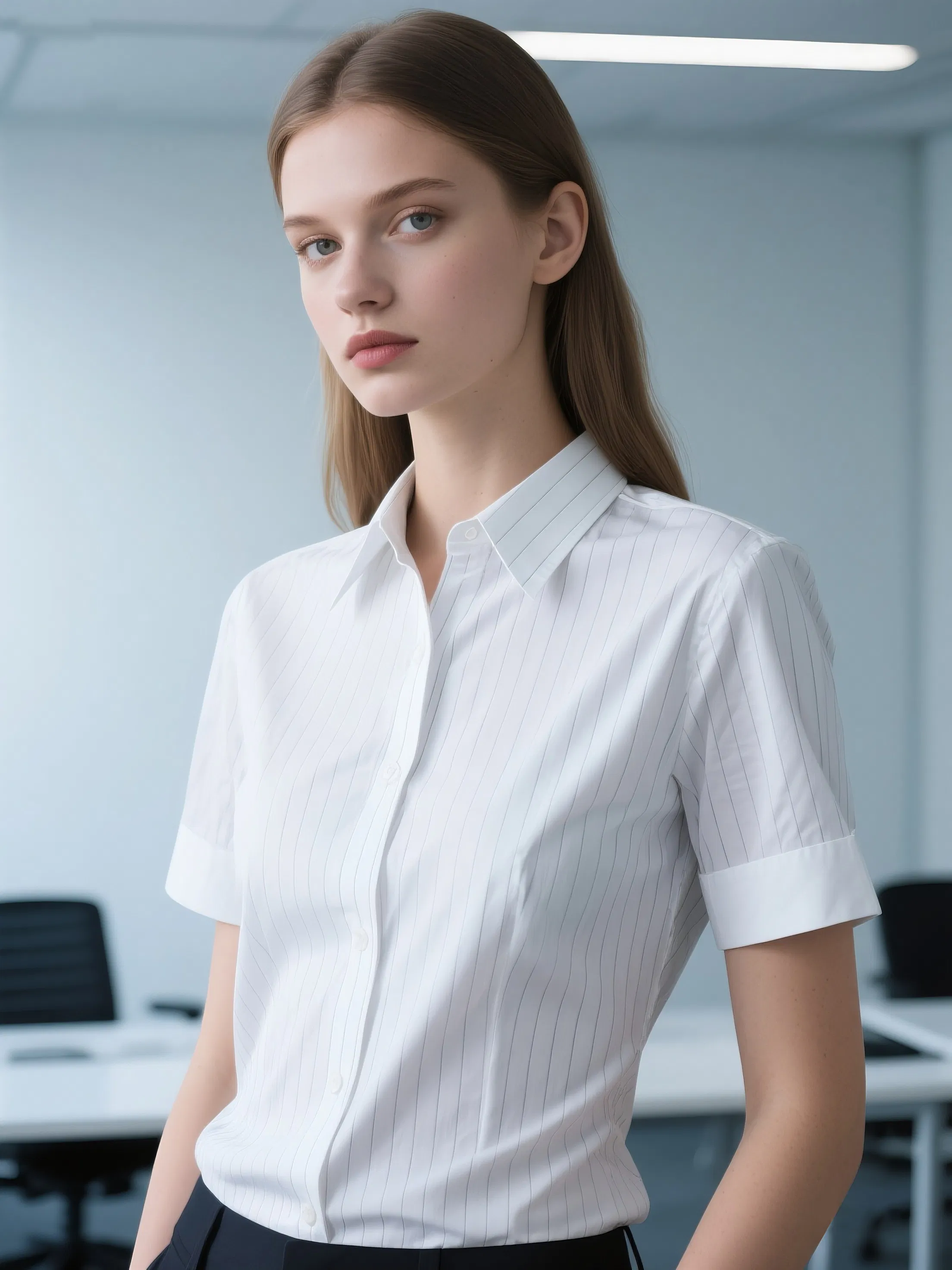 Men and Women's Business Shirts for Office Attire Clothing - Original Brands with film Fit Weave Fabrics