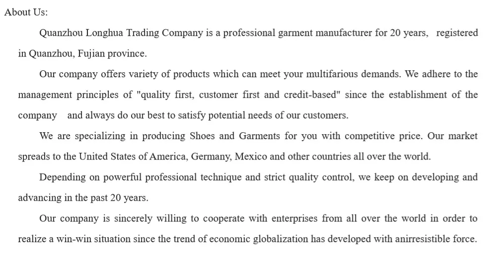 Denim Apparel Production Details