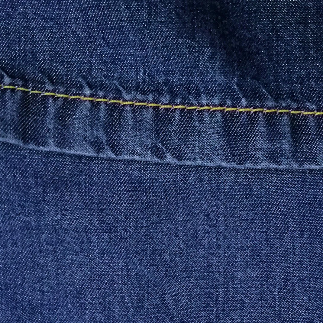Premium 100% Lyocell Textured Denim Fabric for Fashion Apparel-Bamboocell®Green Vegetable Fibers Are Healthy and Environmentally Friendly