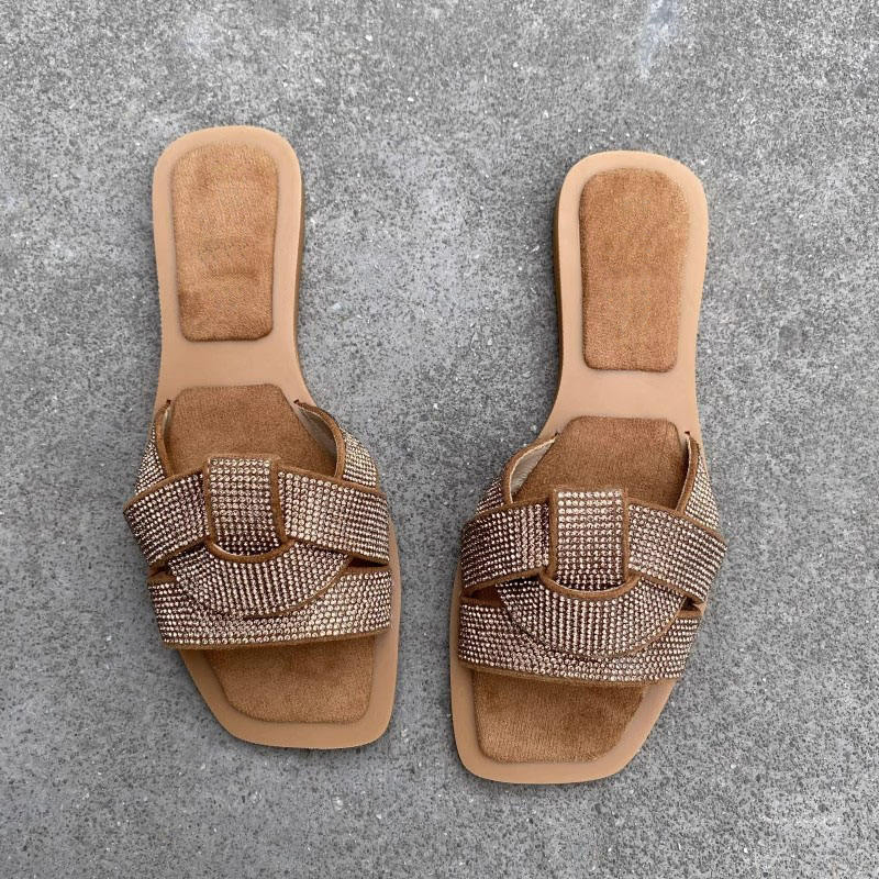 Women's Trendy Open-Toed Flats for Spring Autumn Non-Slip Soft TPR Insole Quality Ladies Sandals Fashion Style Summer Collection