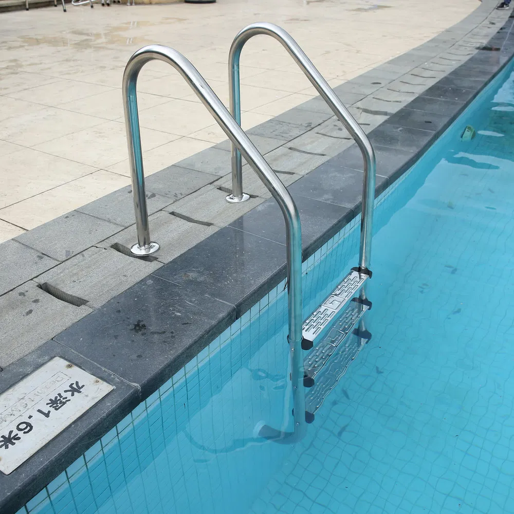 Wear Resistant Stainless-Steel Custom Steel Pool Ladder for Resorts