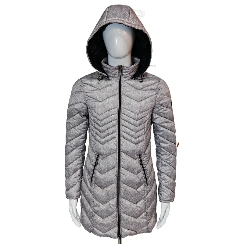 Winter New Style Hooded Straight Tube MID-Length Women's Outerwear Downwear for Women