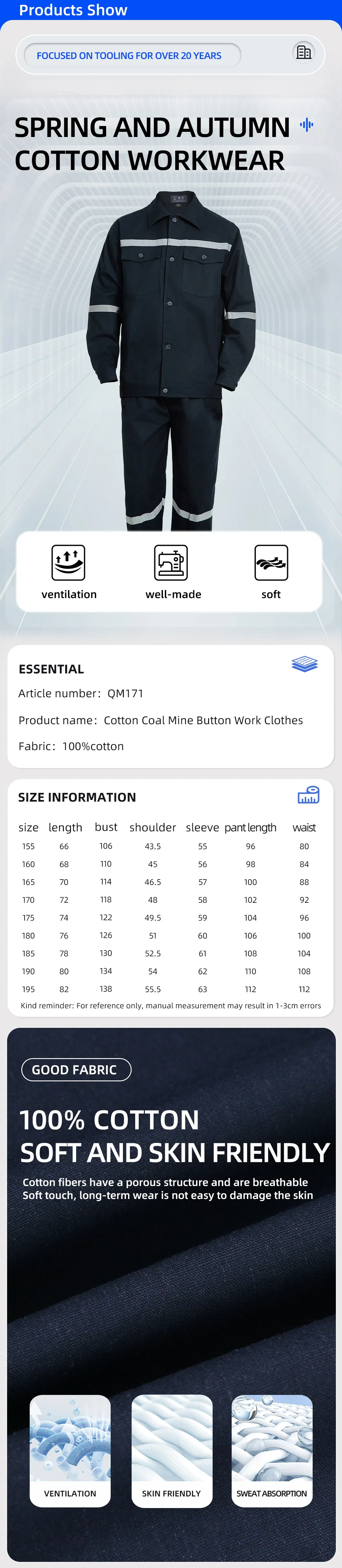 Custom Logo Size Work Uniforms with Reflective Safety Workwear Jackets and Trousers Pants Work Clothes Set