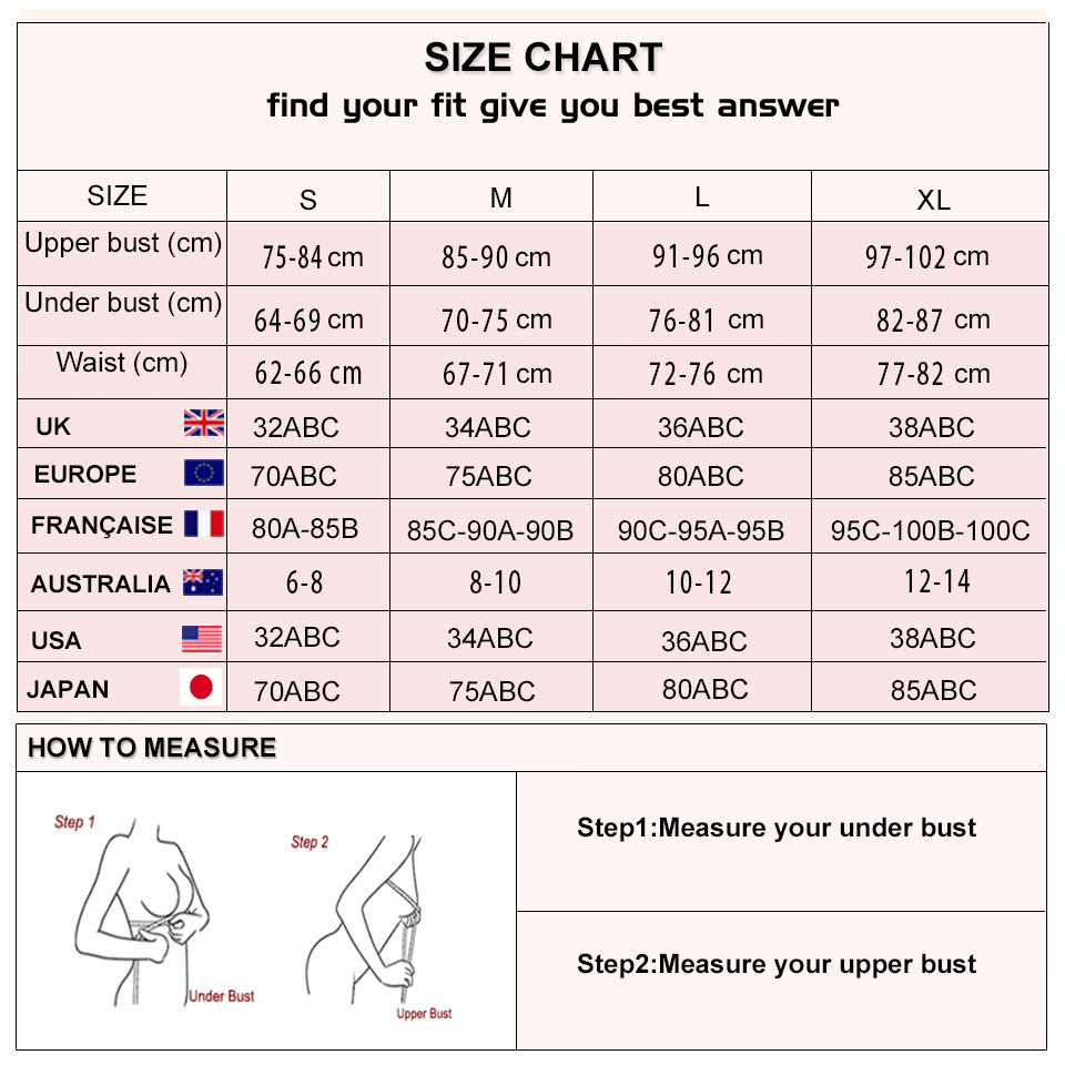 Size chart information