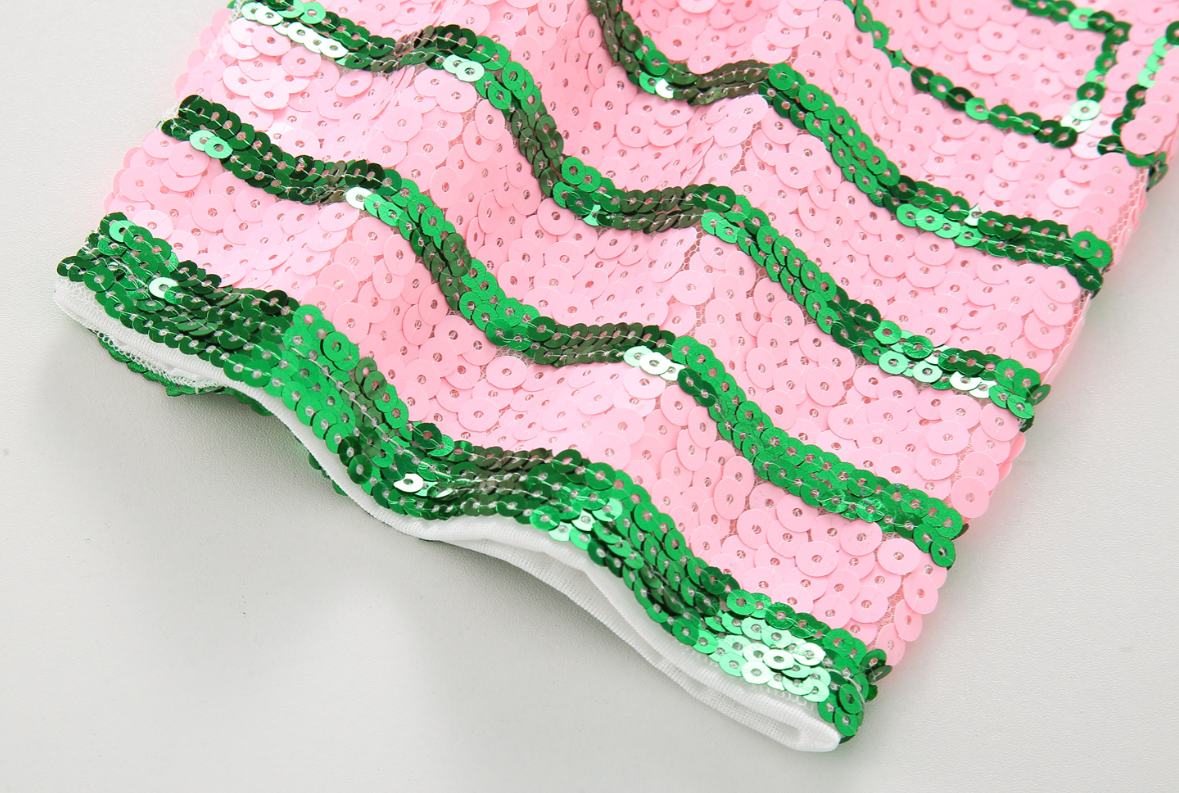 Women's Casual Regular Sequin Regular Dress 100% Polyester Letter Pattern Breathable Anti-Pilling Knitted Fabric Summer T-Shirt