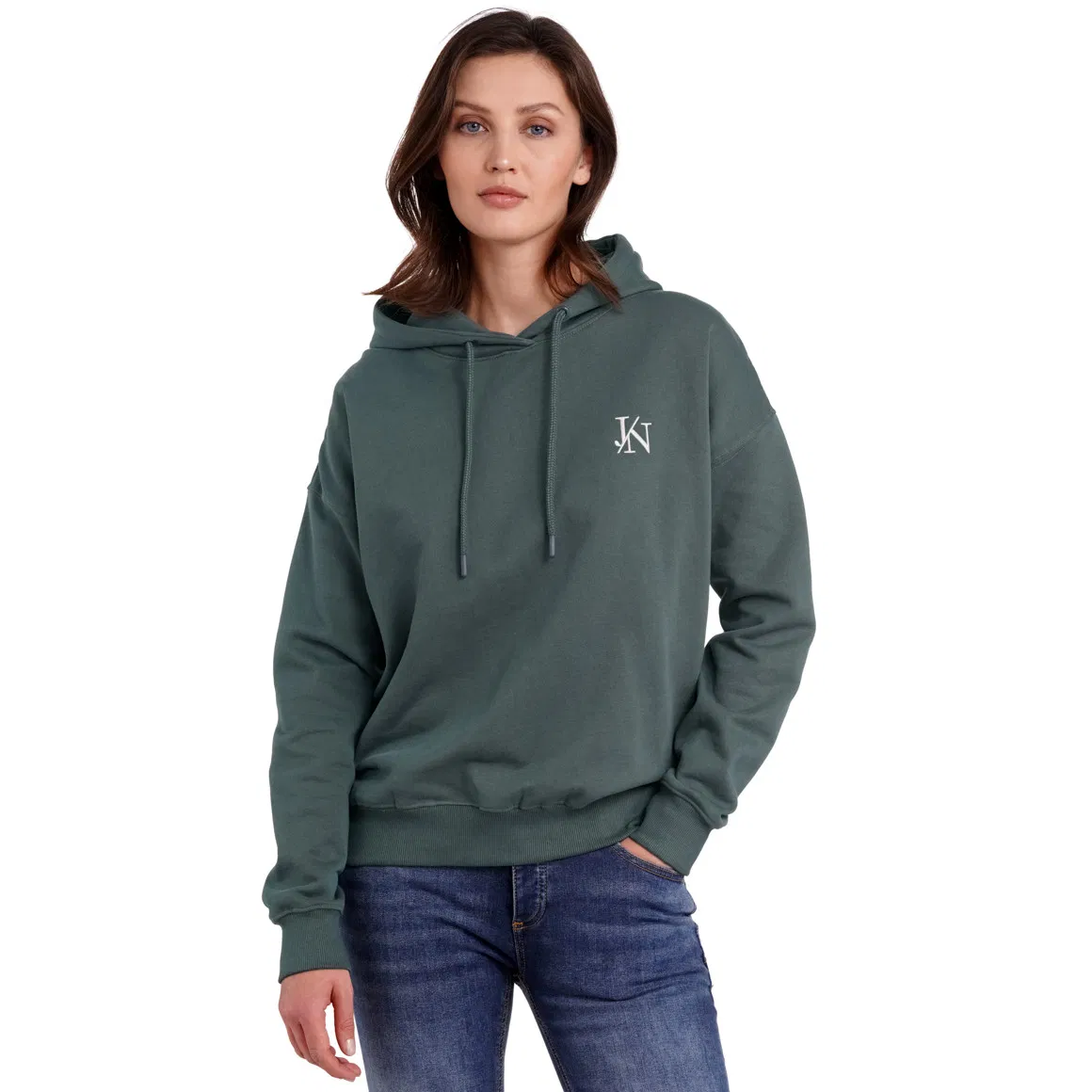 Spring Woman's Clothing Dropped Shoulder Style Streetwear Lady Fashion Casual Wear Sweatshirt Hoody