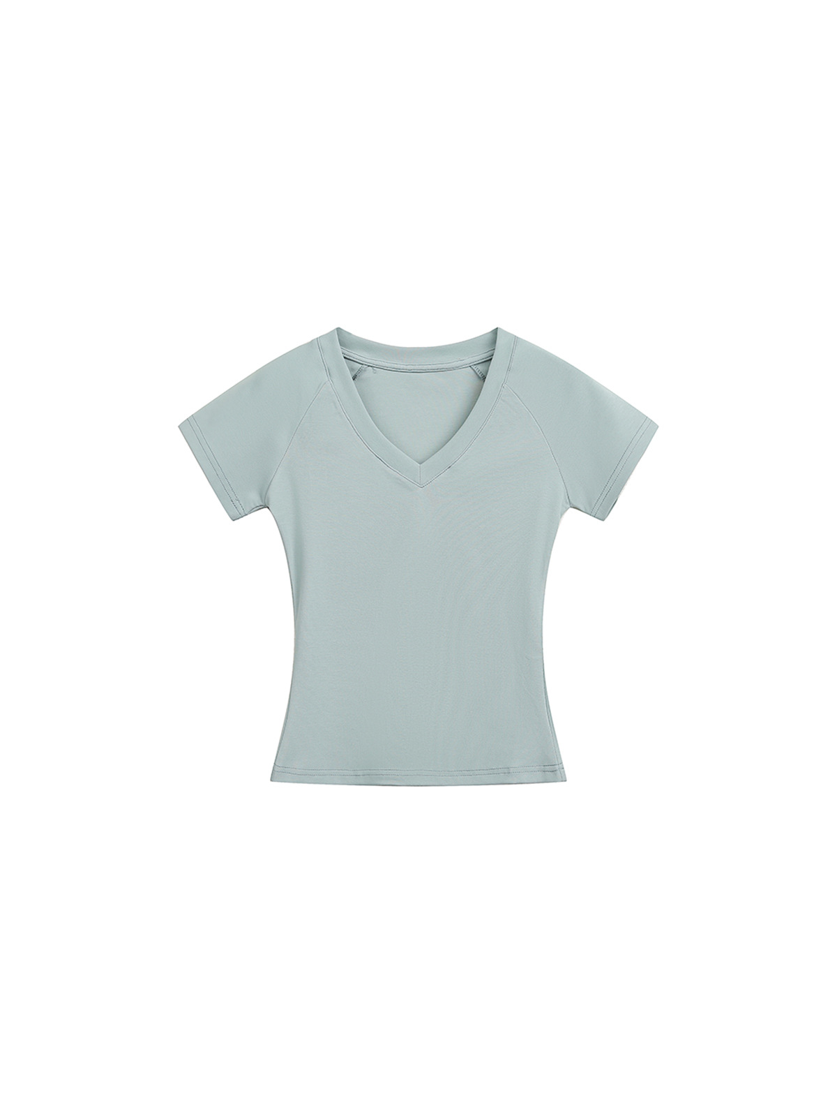 Hot Sale Women's Slim Fit Casual V-Neck Red T-Shirt Jersey Rib Anti-Wrinkle Quick Dry Custom Full Range Colors Stylish