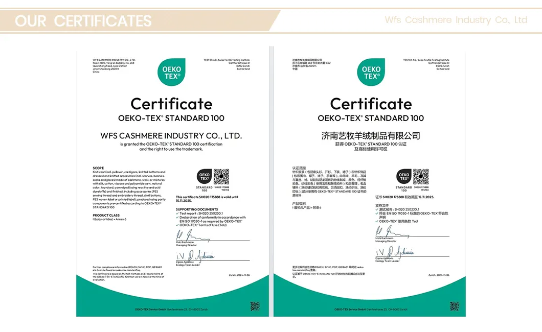 Factory Certificates