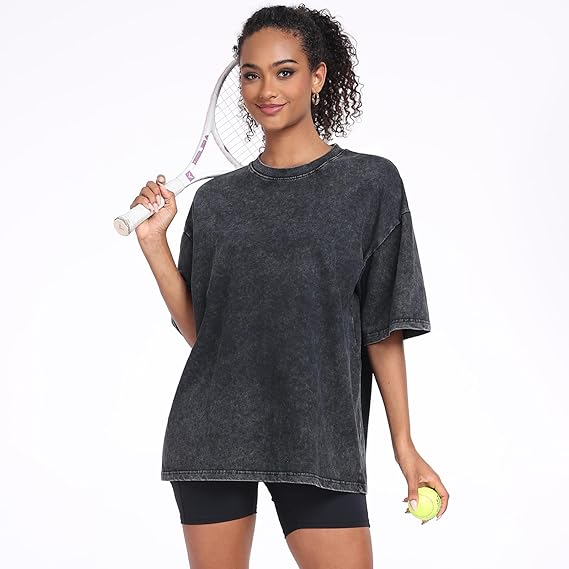 Women's Oversized T-Shirt Loose Fit Short Sleeve Tee Casual Streetwear Sportswear Summer Top Quick Dry Eco-Friendly