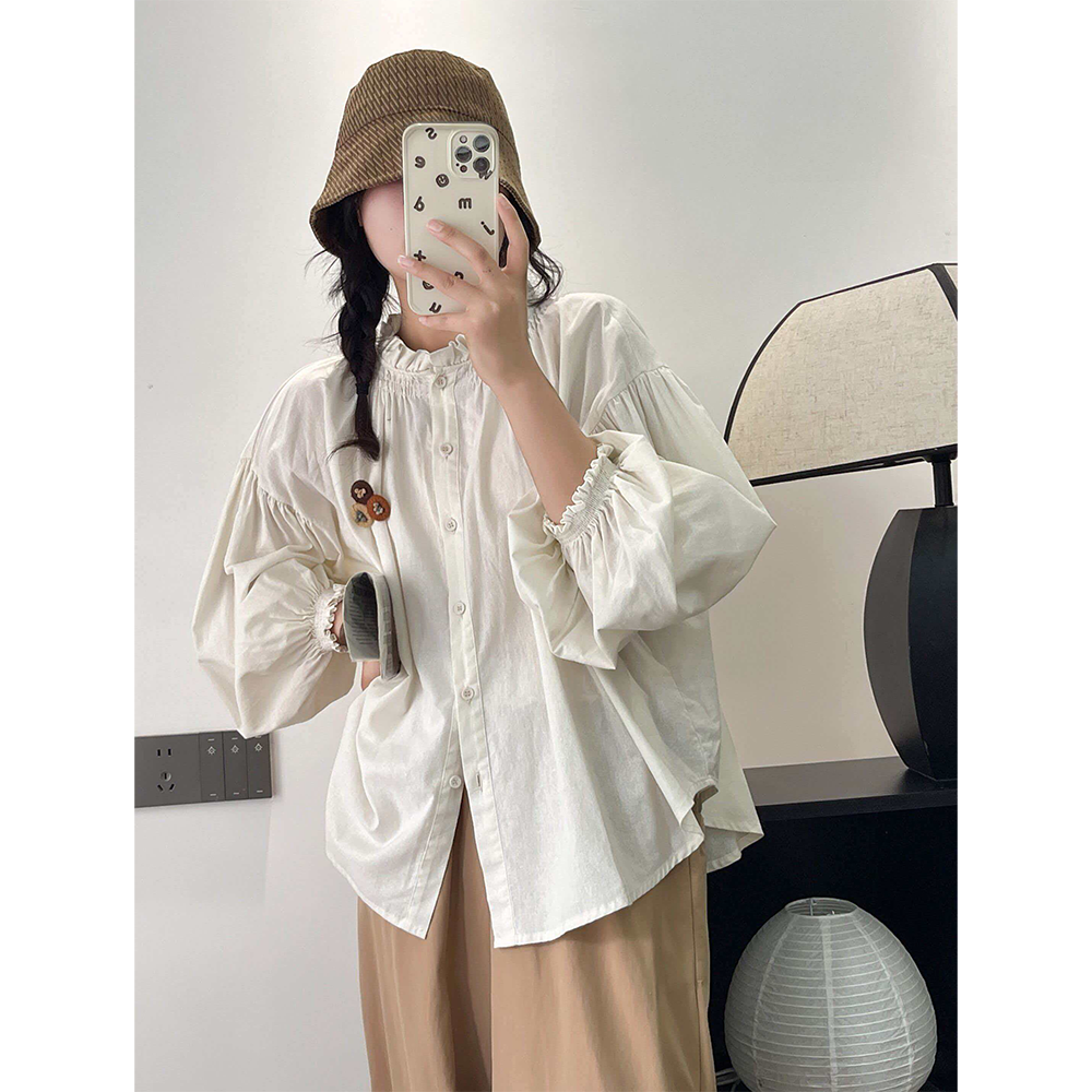 Tie Dye Loose Casual Fashion Top Women's Shirt Retro Breathable Environmentally Friendly Autumn and Winter Clearance