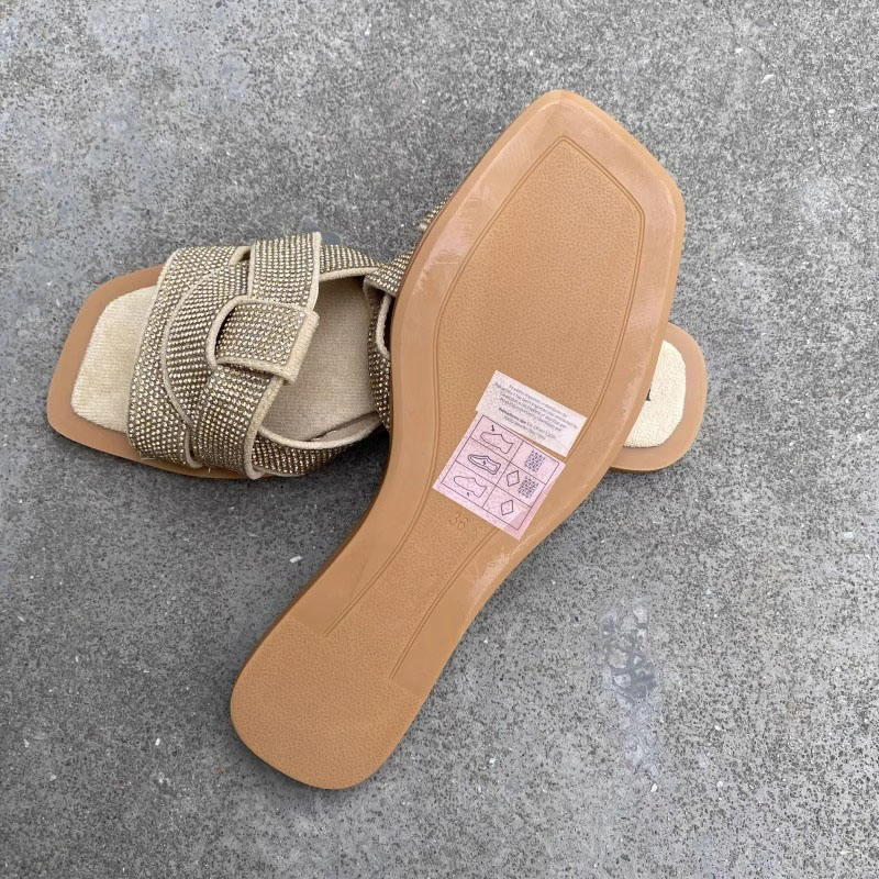 Women's Trendy Open-Toed Flats for Spring Autumn Non-Slip Soft TPR Insole Quality Ladies Sandals Fashion Style Summer Collection