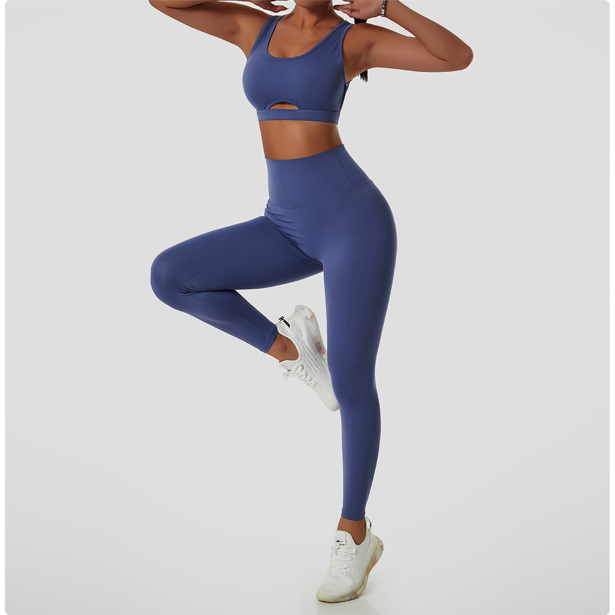 Custom Women Sportswear Recycled Fabric Yoga Wear Sport Clothing Set Sustainable Eco Friendly Activewear