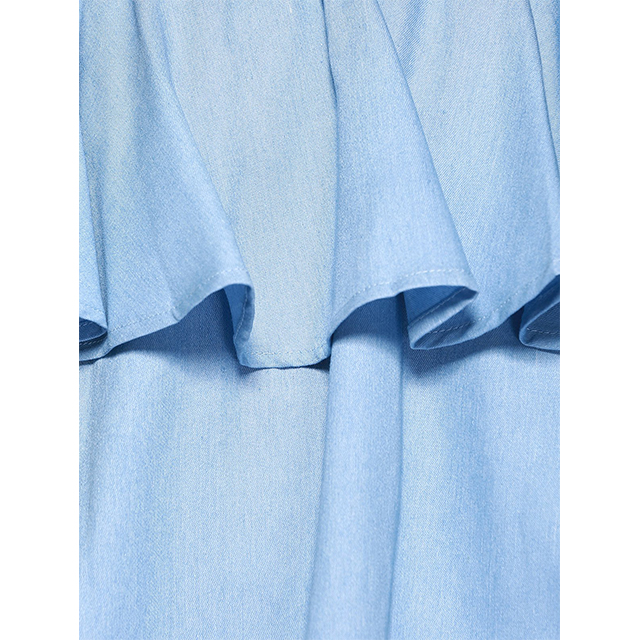 Wholesale Summer Products Ruffled Casual Women's Blouses Custom Off-shoulder Women's Blouses Shirts Fashion New Modest Blouses