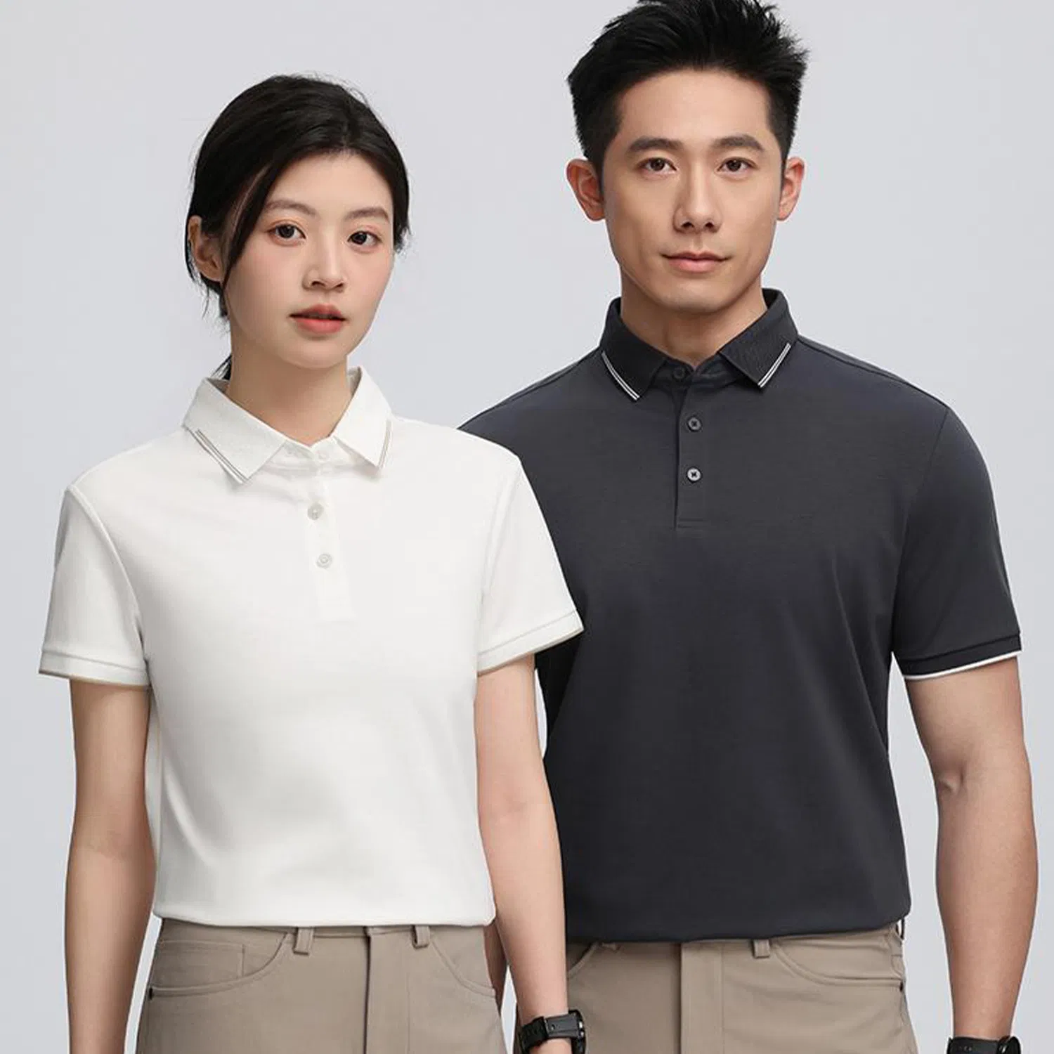 Customizable Summer Polo Shirt for Breathable Business Attire