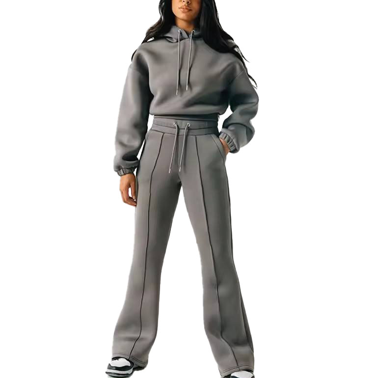 New Arrival Sportswear Winter Wear Different Style Flared Sweat Pant Tracksuits Sportswear Two Pieces Women Tracksuits