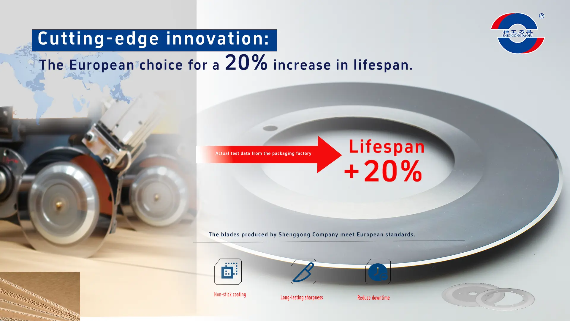 European packaging plant achieves 20 percent longer tool life with Shenggong carbide slitting blades case study