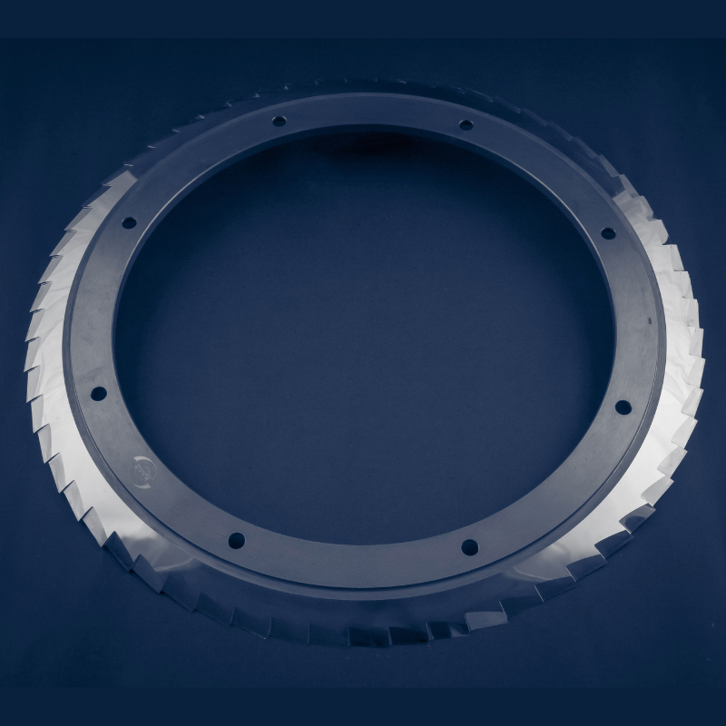 High-Quality Premium Carbide Helical Tooth Circular Saw Blade / Rotary Trimmer Knife for Paper Industry Manufacturers, Factories