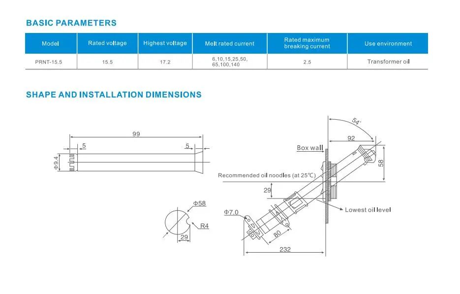 Bayonet Fuse for Padmount Transformers
