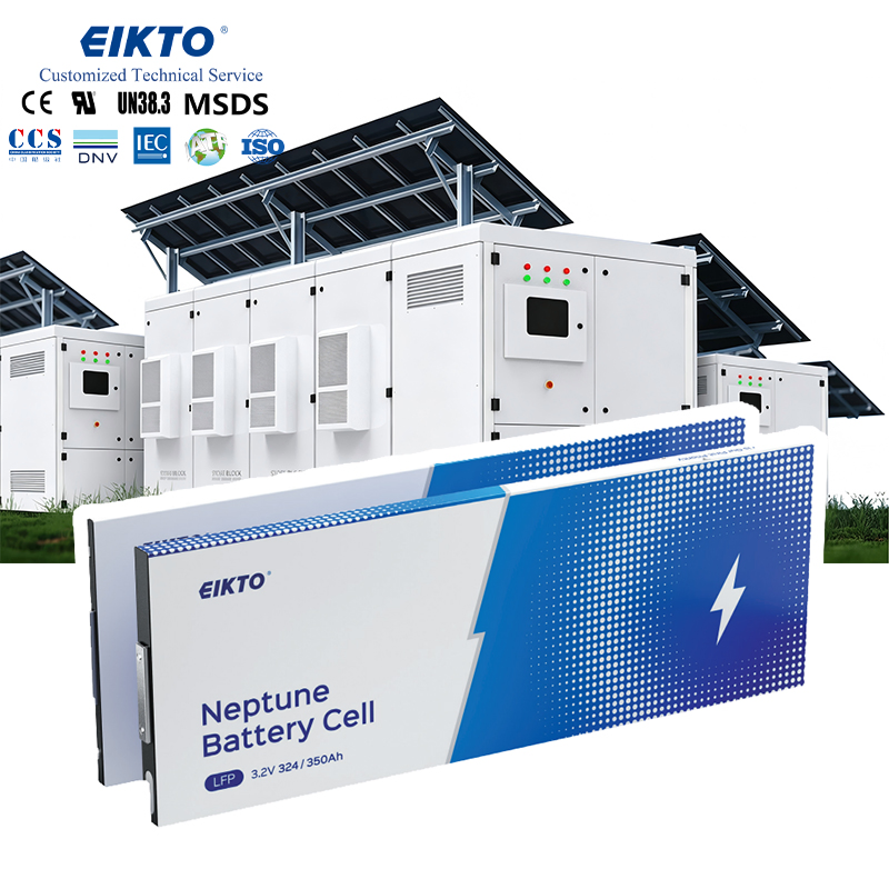 Sistema de Almacenamiento de Energía Eikto Containerizado con 350ah Celdas LFP Unidad de Almacenamiento Fijo para Gran Estación de Energía Eólica Solar