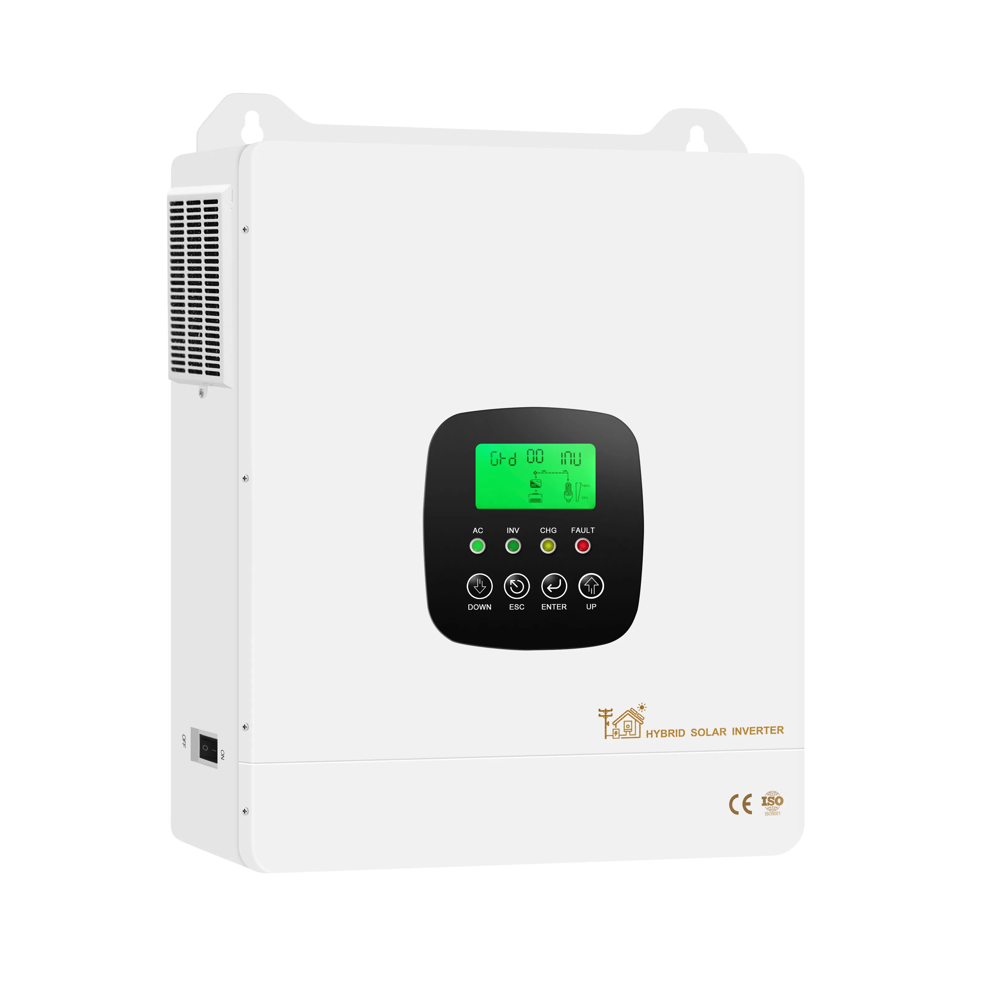 Batería de Almacenamiento de Energía Solar Fotovoltaica de Fosfato de Hierro de Litio Montada en Pared 5-Degree 5kwh LiFePO4 Batería