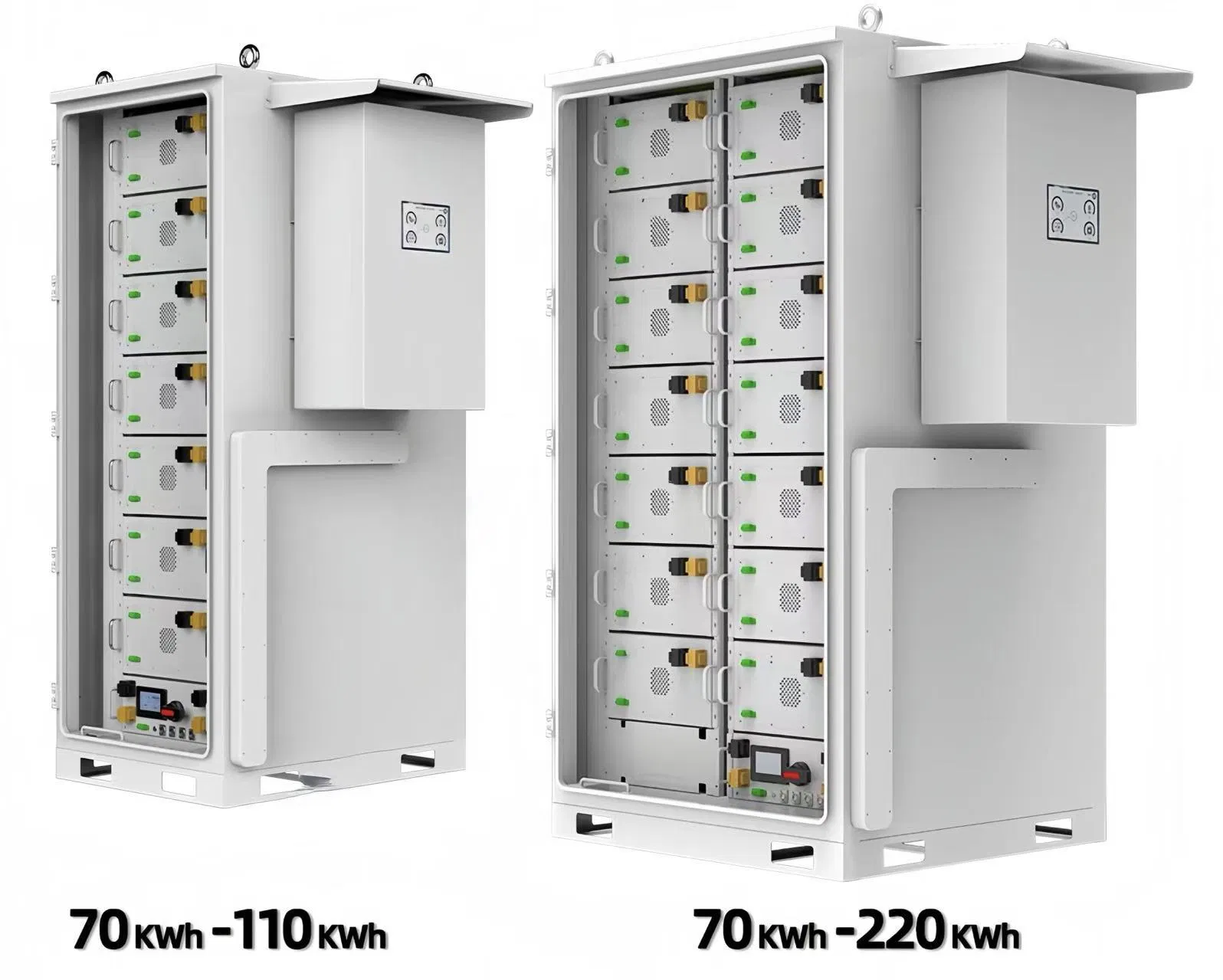 Gabinete de Batería Solar para Exterior con Refrigeración por Aire 100kwh y 50kw Inversor Solar Ongrid Híbrido para Almacenamiento de Energía