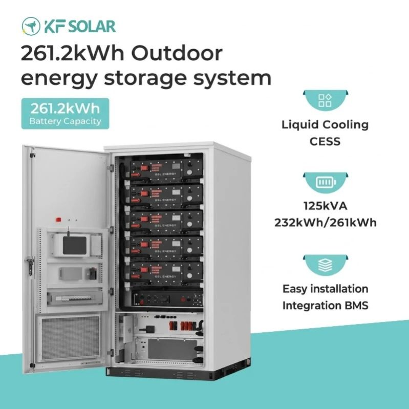 Kfsolar 261kwh Sistema de Almacenamiento de Energía al Aire Libre en Contenedores Bess para Escala Comercial, Industrial y de Servicios Públicos Solar para Estabilizar la Red Eléctrica