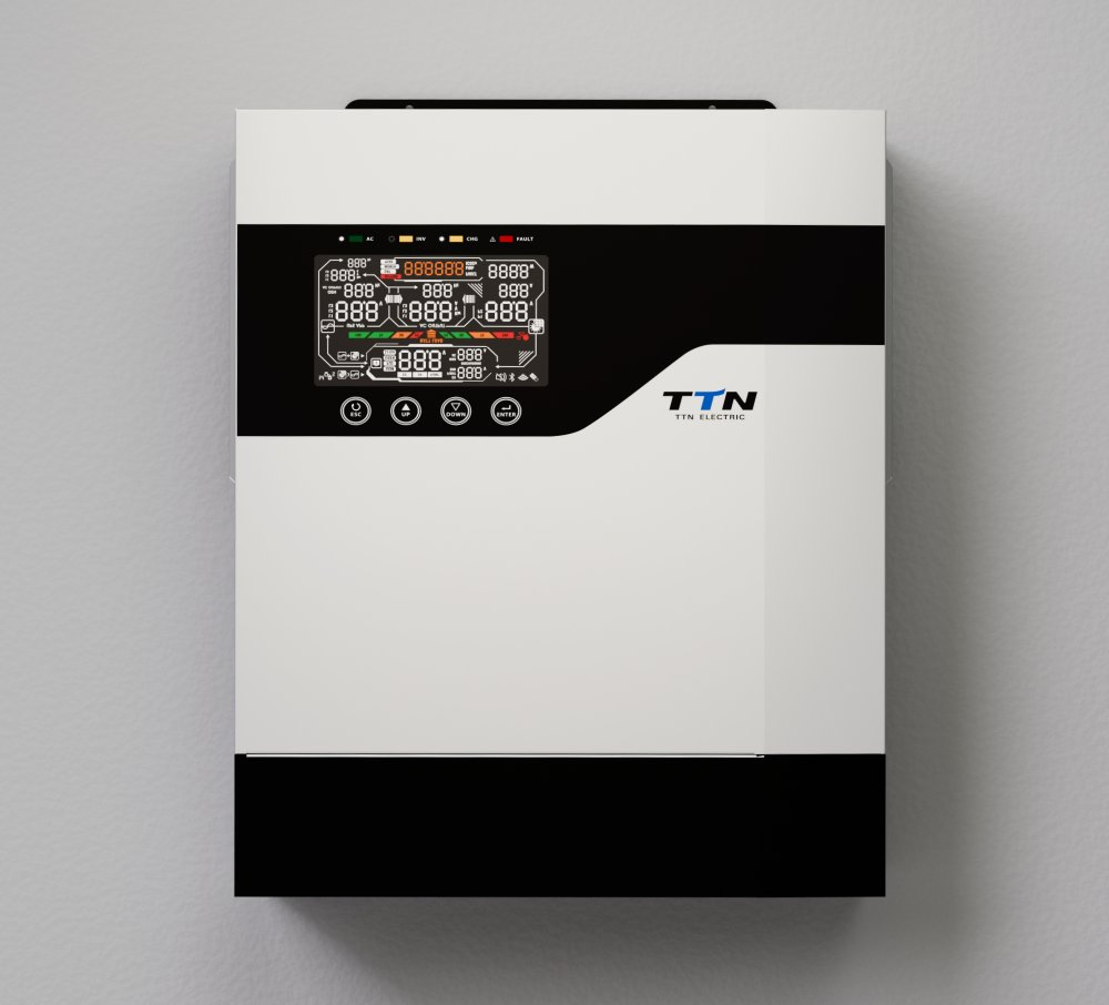 Ttn-Plus 1kw 1kVA 2kw 2kVA 3kw 3kVA 5kVA 6kw 6kVA 6.2kw 10kw 10kVA 11kw 11kVA 12V 24V 48V 100kw MPPT Inteligente 4.2kw en Red Residencial MPPT Híbrido Inversor Solar