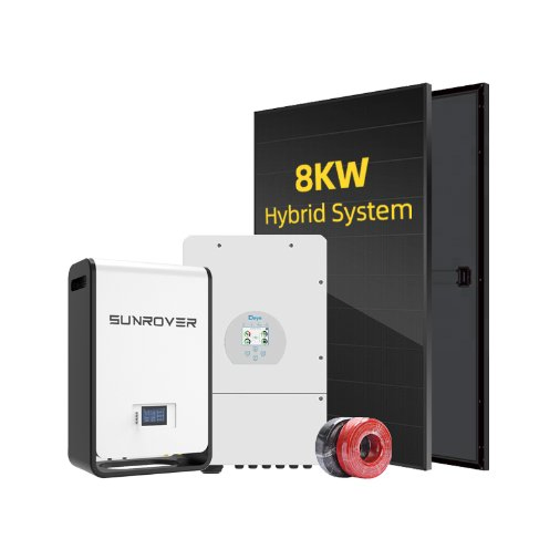 Kit de energía solar fotovoltaica residencial 8kw 10kw sistema híbrido 15kw completo para el hogar 20kw con conjunto de almacenamiento