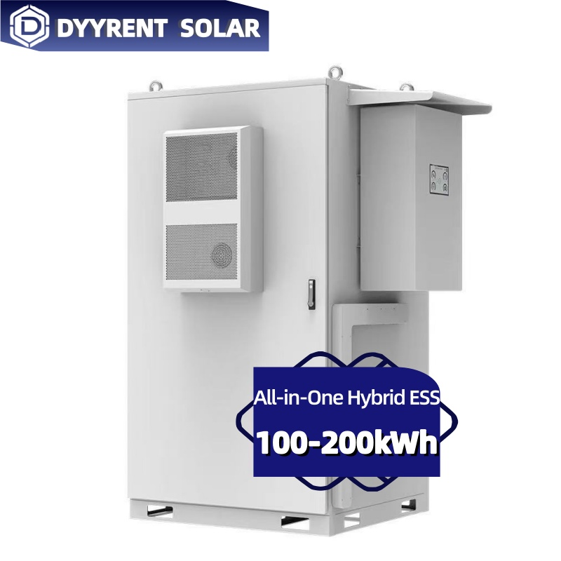 Gabinete de Batería Solar para Exterior con Refrigeración por Aire 100kwh y 50kw Inversor Solar Ongrid Híbrido para Almacenamiento de Energía