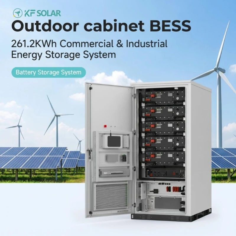 Kfsolar 261kwh Sistema de Almacenamiento de Energía al Aire Libre en Contenedores Bess para Escala Comercial, Industrial y de Servicios Públicos Solar para Estabilizar la Red Eléctrica