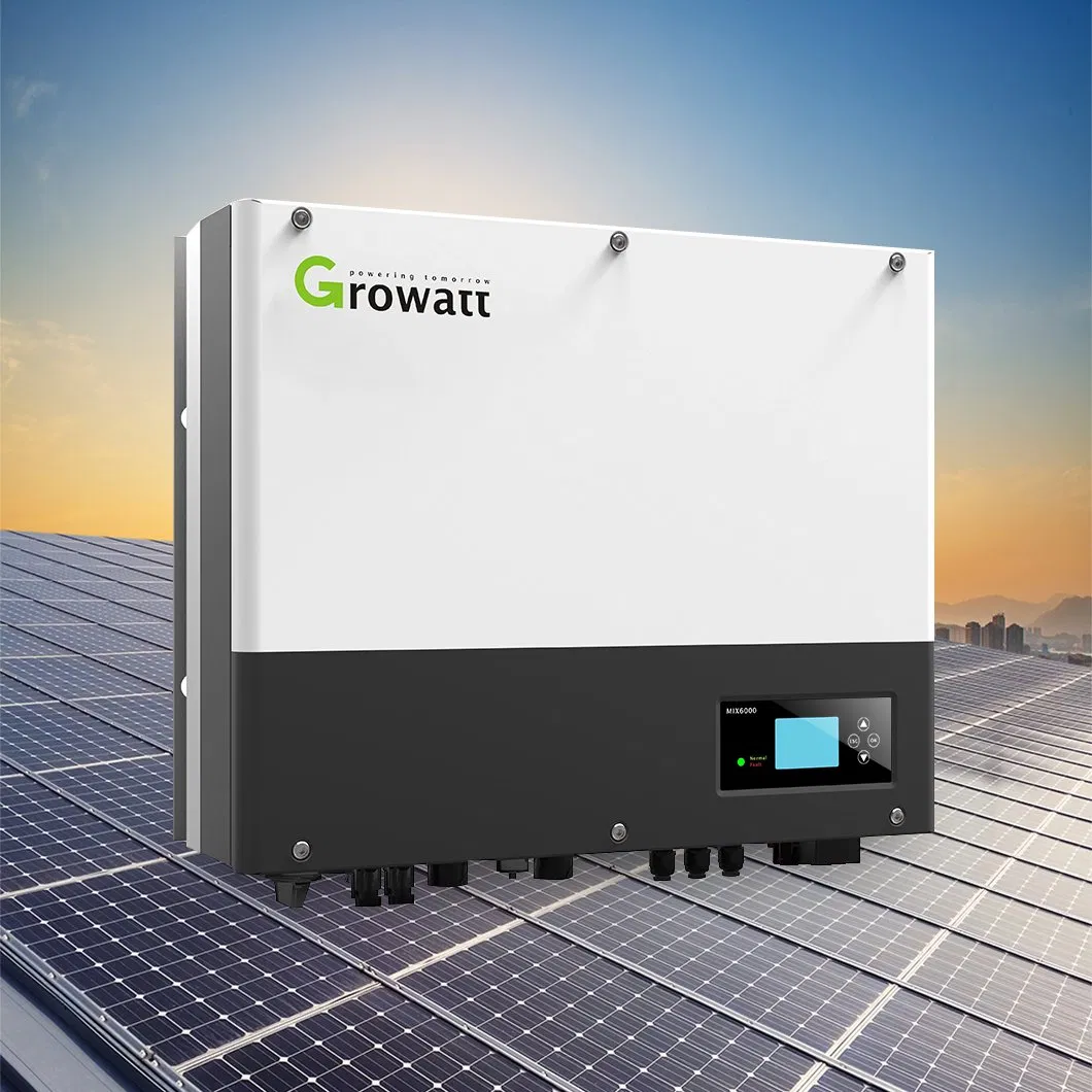 Inversor Solar Híbrido Inteligente UPS Growatt Sph 3000-6000 con Sistema Solar de Batería