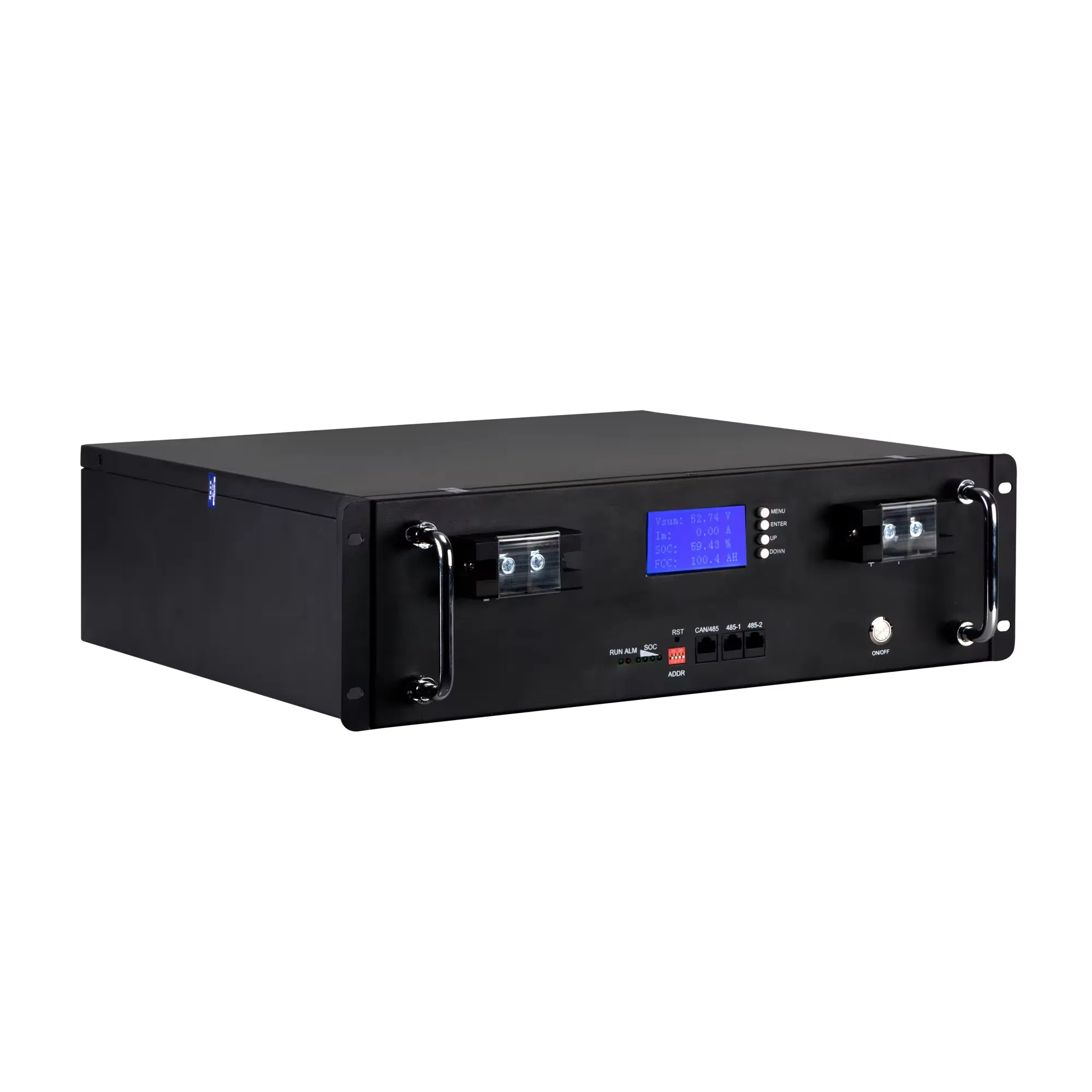 LiFePO4 Batería de Almacenamiento 4000 Vida Cíclica Batería Solar 24V 100ah 48V 200ah Batería de Litio LFP Montada en Rack para Sistema Solar