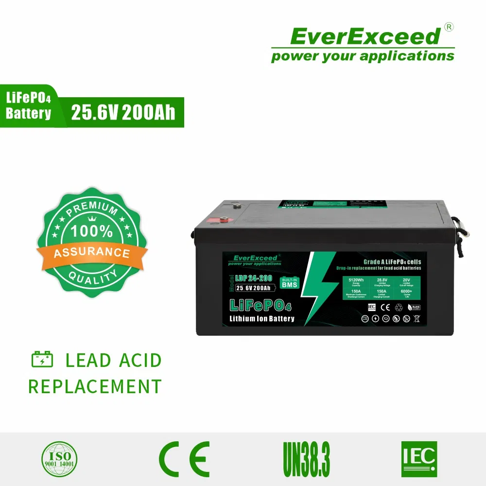 Baterías de iones de litio recargables de carga rápida 24V 200ah LiFePO4 para módulos marinos