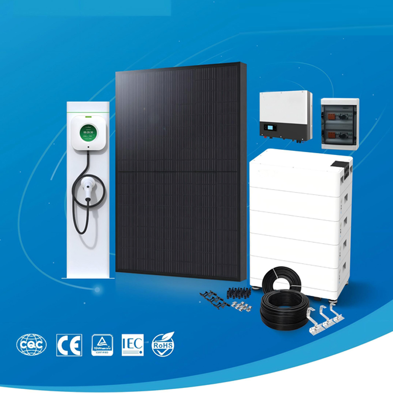 Módulo integrado de generador de energía solar para almacenamiento fotovoltaico residencial y cargador de vehículos eléctricos de uso doméstico portátil 3kw 5kw 8kw 10kw