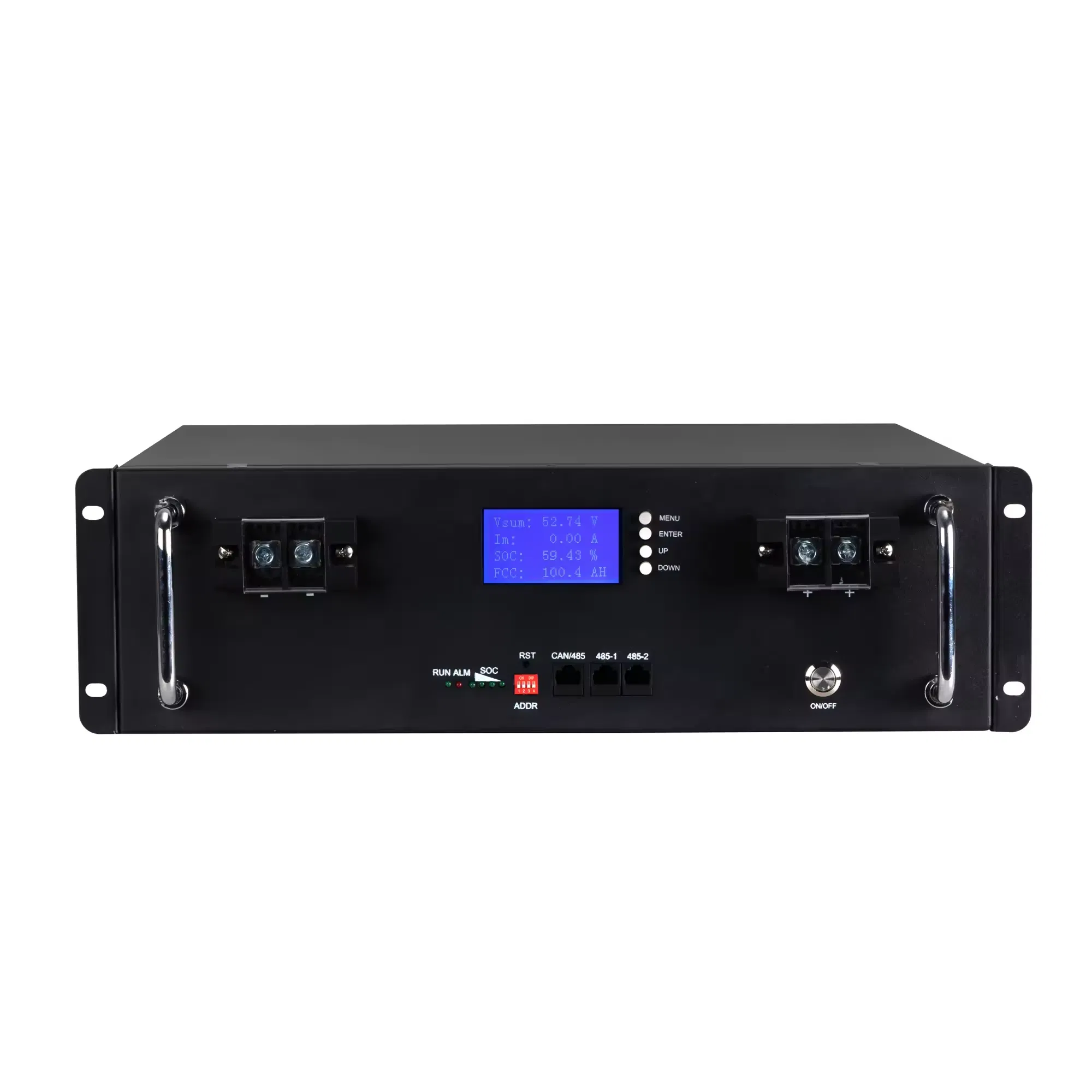 LiFePO4 Batería de Almacenamiento 4000 Vida Cíclica Batería Solar 24V 100ah 48V 200ah Batería de Litio LFP Montada en Rack para Sistema Solar