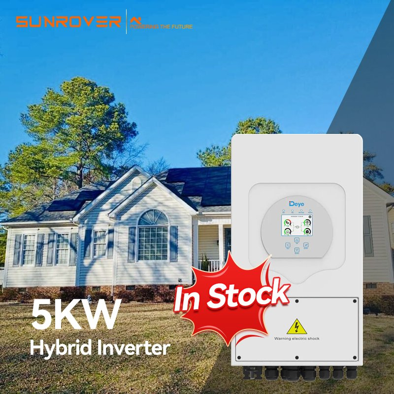Deye Sun-5K-Sg03lp1 Deye EU Inversor Híbrido Sistema Solar Inversor 5kw Generación Solar para Hogar Inteligente