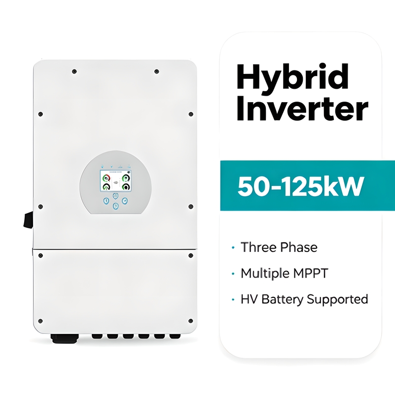 Inversor solar híbrido Deye Goodwe Afore de larga vida útil 50kw 75kw equipado con sistema de gestión de energía inteligente EMS