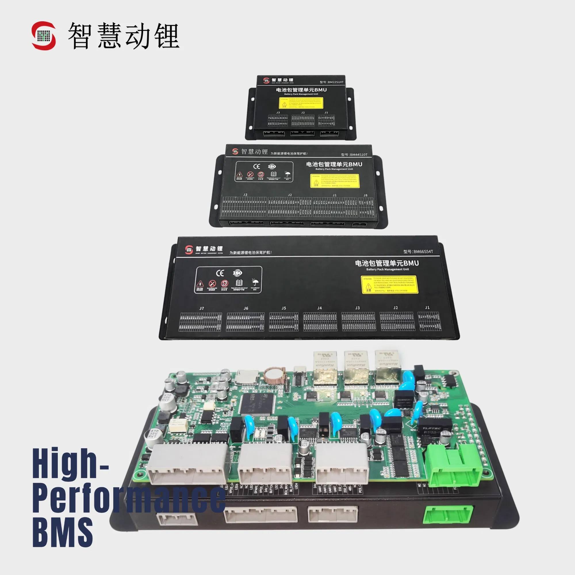 Sistema de Gestión de Baterías Master Slave Zhdli 8-300S Sistema de Gestión de Baterías de Alta Tensión 20V-1000V 300A Sistemas de Gestión de Baterías de Almacenamiento de Energía Solar RS485 Canbus con LCD