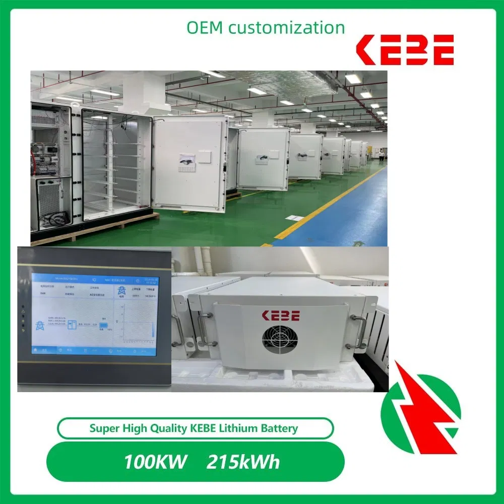 215kwh 500kwh $0.115/Wh Sistema de Energía Solar Distribuido 100kw200kw Batería de Almacenamiento de Energía Industrial y Comercial en Configuración Paralela y en Serie