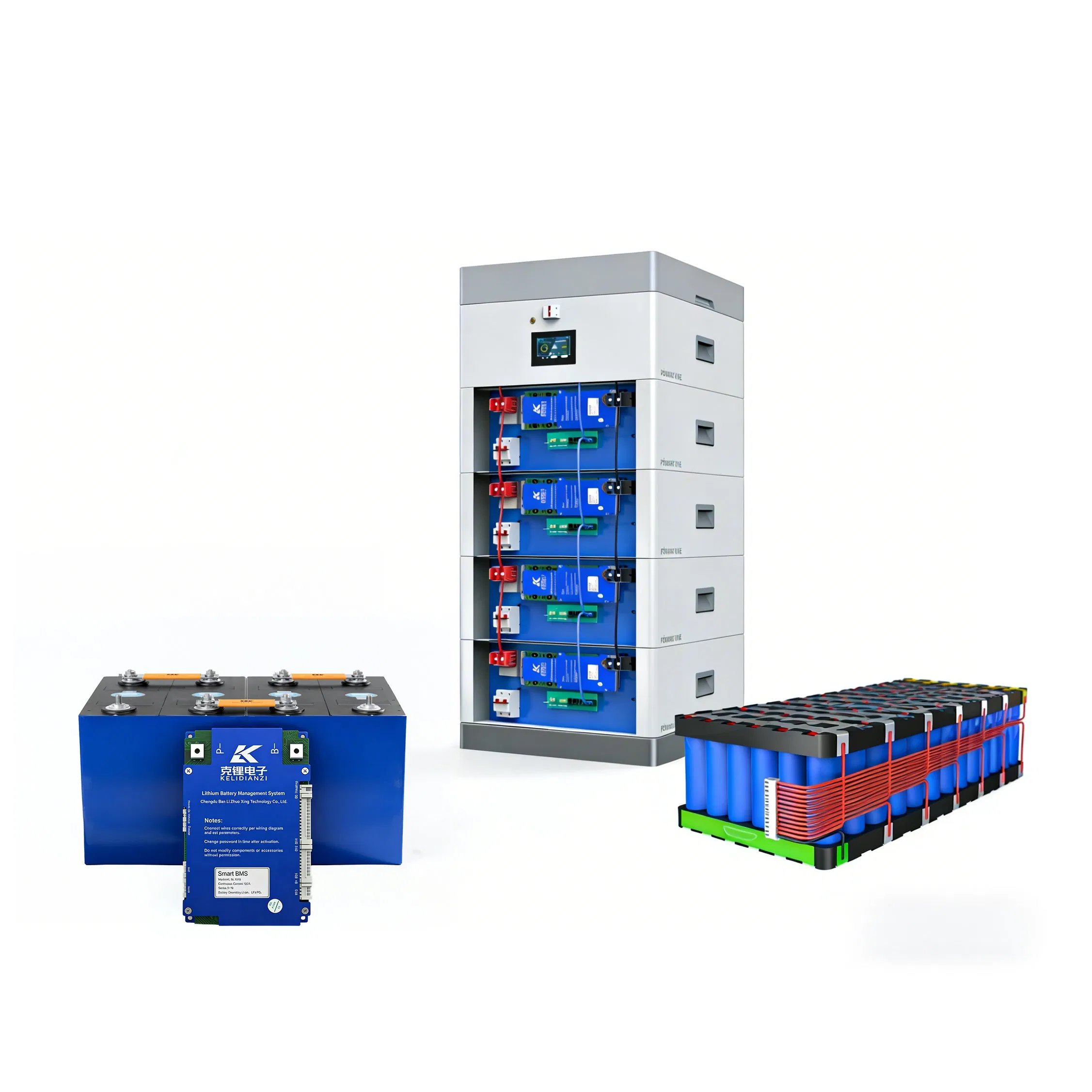Placa de Protección de Batería de Litio con Balance Activo de Alta Corriente 200A 300A 72V 48V BMS Inteligente para Almacenamiento de Energía Residencial