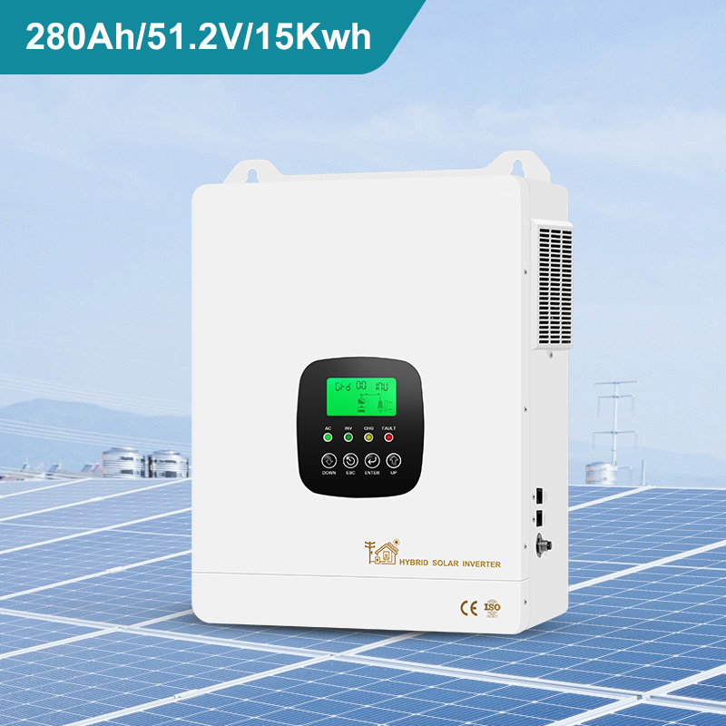 Batería de Almacenamiento de Energía Solar Fotovoltaica de Fosfato de Hierro de Litio Montada en Pared 5-Degree 5kwh LiFePO4 Batería