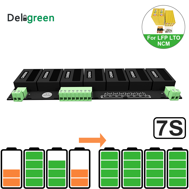 7s Sistema BMS Activo para 7s 14s 21s 28s 35s Baterías Solares DIY 18650