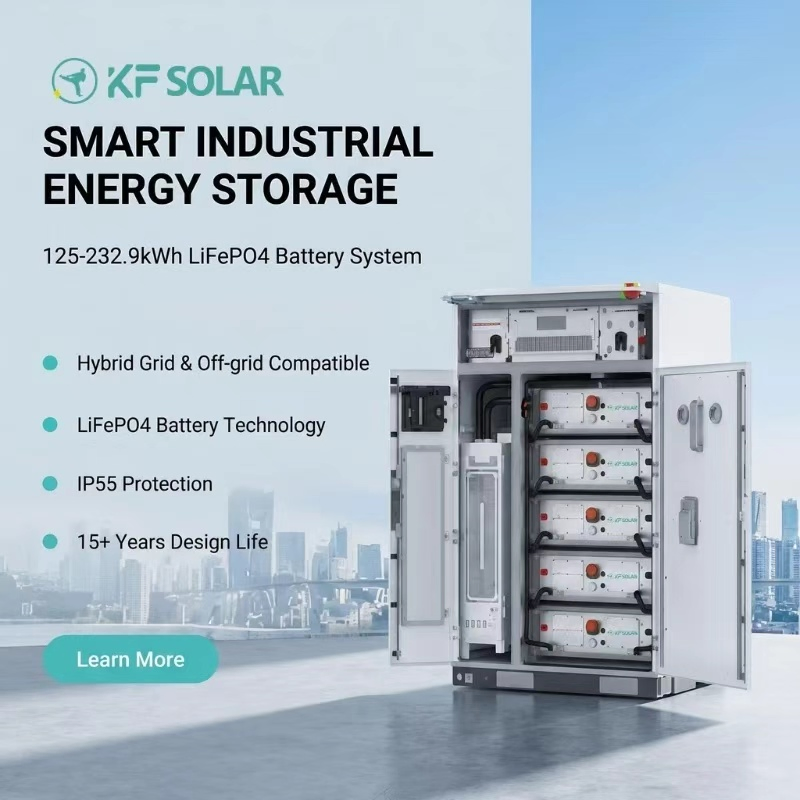 232kwh Sistema de Almacenamiento de Energía al Aire Libre Contenerizado Bess para Solar a Escala Comercial, Industrial y de Servicios Públicos para Estabilizar la Red Eléctrica