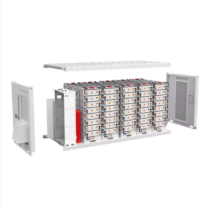 20FT Energía Solar Industrial Contenerizada LFP LiFePO4-Lithium Sistema de Almacenamiento de Energía Comercial Bess