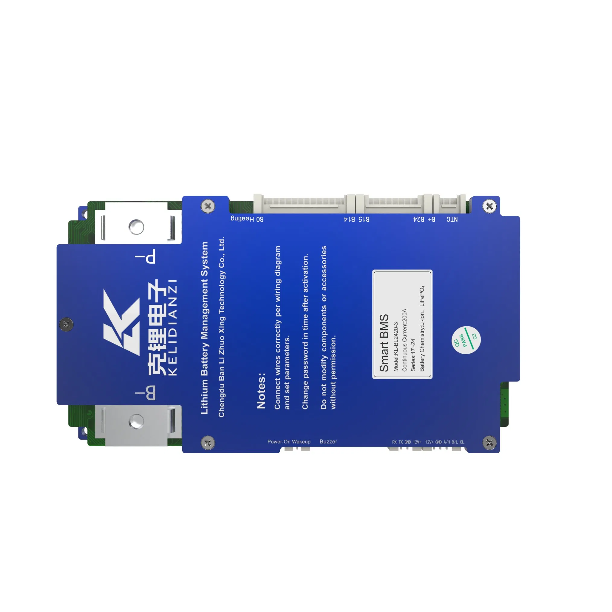IP67 Módulo BMS Inteligente 66.6V 180A 18s con Protocolo Can para Gestión de Baterías de UAV de Carga Pesada